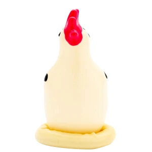 CONDOMERIE - PRESERVATIVI NOVITÃ DIPINTI A MANO COCKY ROOSTER